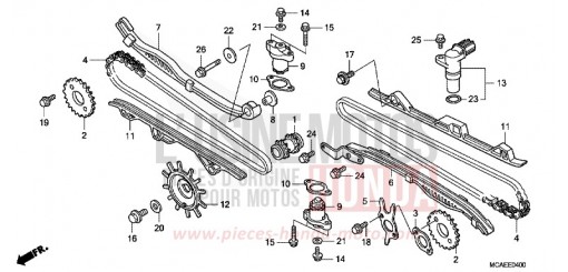 CHAINE A CAMES/TENDEUR GL1800G de 2016